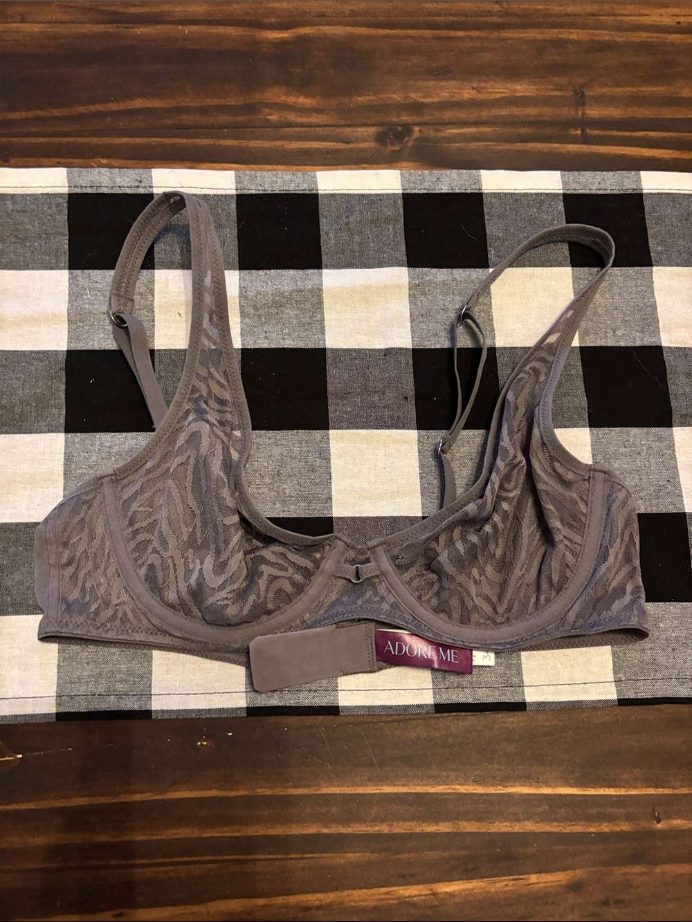 Adore Me 34C light purple or gray underwire bra